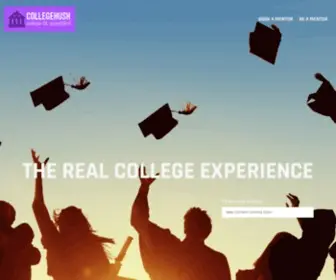 Collegehush.com(The Real College Experience) Screenshot