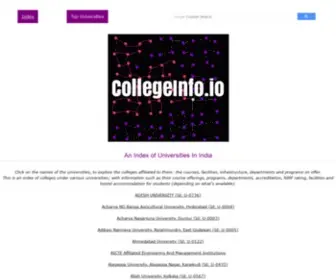 Collegeinfo.io(collegeinfo) Screenshot