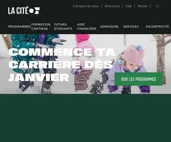 Collegelacite.ca(La Cité) Screenshot