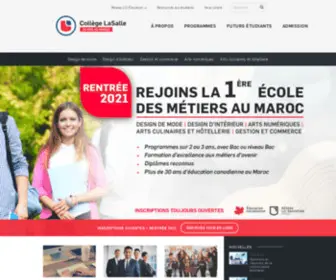 Collegelasalle.ma(École de formation supérieure canadienne au Maroc) Screenshot