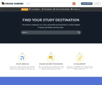 Collegelearners.com(College Education without Stress) Screenshot