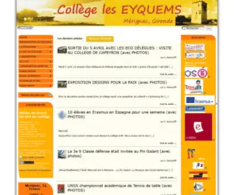 CollegeleseyQuems.fr(Les Eyquems) Screenshot