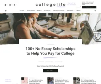 Collegelifemadeeasy.com(Student Advice Blog) Screenshot