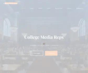 Collegemediareps.com(Reaching Influence Where it Happens) Screenshot