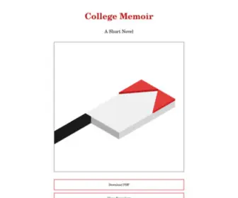 Collegememoir.com(Collegememoir) Screenshot