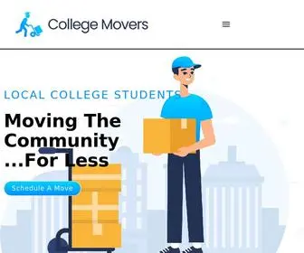 Collegemovers.us(Local College Students Moving The Community ...For Less) Screenshot