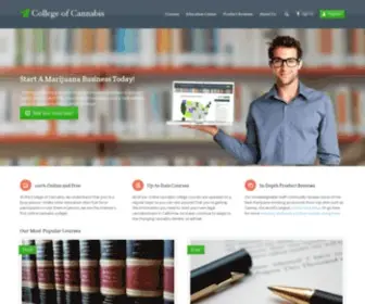 Collegeofcannabis.com(Online Cannabis College) Screenshot