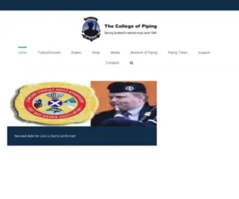 Collegeofpiping.org(The College of Piping) Screenshot