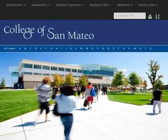 Collegeofsanmateo.edu(College of San Mateo) Screenshot