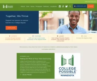 Collegepossible.org(Open a world of opportunity) Screenshot