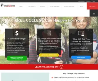 Collegeprepgenius.com(College Prep Genius) Screenshot
