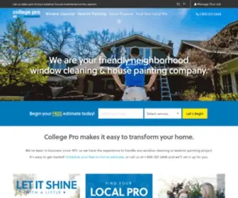 Collegepro.com(Window Cleaning Services) Screenshot