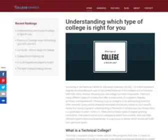 Collegeranker.com(The Best Colleges) Screenshot