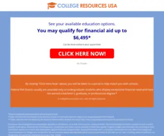 Collegeresourcesusa.com(College Resources USA) Screenshot