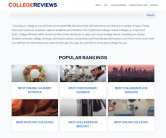 Collegereviews.net(The Best Colleges) Screenshot