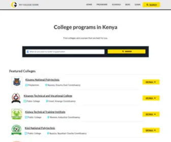 Colleges.co.ke(All College programs in Kenya) Screenshot