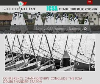 Collegesailing.org(Collegiate Sailing Association) Screenshot
