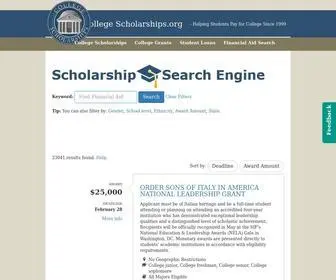 Collegescholarships.org(Find & Apply For Financial Aid to Pay for College) Screenshot