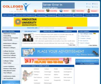 Collegesinap.com(Higher Education Andhra Pradesh Colleges in AP) Screenshot