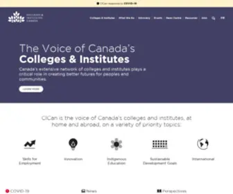 Collegesinstitutes.ca(Colleges and Institutes Canada (CICan)) Screenshot