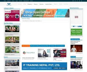 Collegesnepal.com(Colleges in Nepal) Screenshot