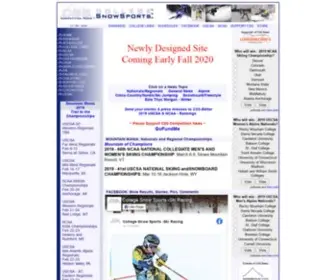 Collegesnowsports.com(CSS Competition News) Screenshot