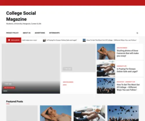 Collegesocialmagazine.com(College Social Magazine) Screenshot