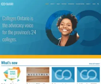Collegesontario.org(Colleges Ontario) Screenshot