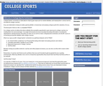 Collegesportsconnection.com(FREE College Sports Recruiting Service) Screenshot