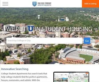 Collegestudentapartments.com(Student Apartments and College Sublets) Screenshot