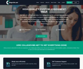 Collegevibe.net(Custom Assignment Help) Screenshot