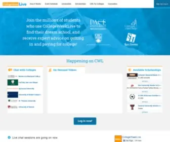 Collegeweeklive.com(College Tours & Virtual College Fairs Online) Screenshot