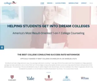 Collegezoom.com(Best success rate nationwide. Officially ranked #1 Best College Counselor in Los Angeles (Yelp)) Screenshot