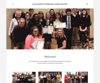 Collegiateforensicassociation.org(Collegiate Forensic Association) Screenshot
