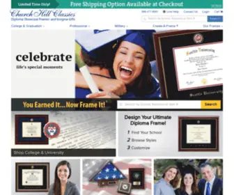 Collegiateframes.com(Custom Diploma & Certificate Frames) Screenshot