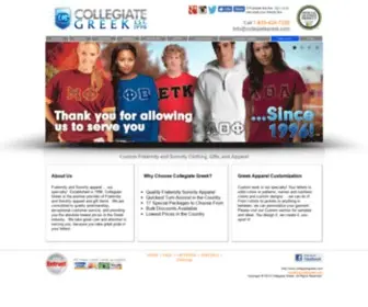 Collegiategreek.com(Collegiate Greek) Screenshot