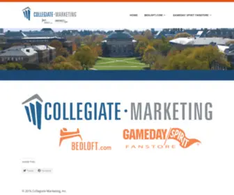 Collegiatemarketing.com(Serving on) Screenshot