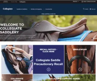 Collegiatesaddlery.com(The Official Collegiate Saddlery Website) Screenshot