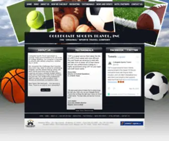 Collegiatesportstrav.com(Collegiate Sports Travel) Screenshot