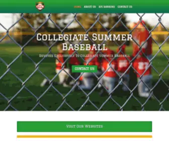 Collegiatesummerbaseball.com(New Home) Screenshot