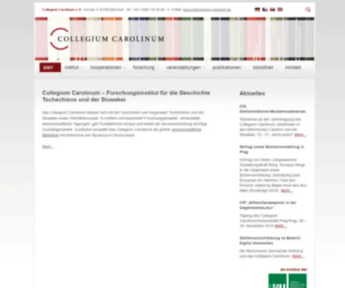 Collegium-Carolinum.de(Collegium Carolinum Startseite ) Screenshot