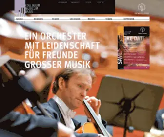 Collegiummusicumbasel.ch(Collegium Musicum Basel) Screenshot