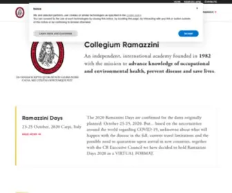 Collegiumramazzini.org(Collegium Ramazzini) Screenshot