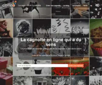 Colleo.fr(Cagnotte en ligne et cadeaux communs éthiques) Screenshot