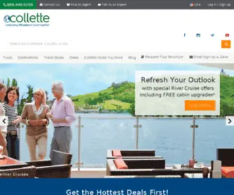 Collette.com(Vacations, US Tour Companies, and Guided Travel) Screenshot