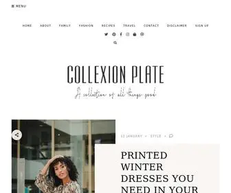 Collexionplate.com(Toronto based lifestyle blogger) Screenshot