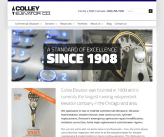 Colleyelevator.com(A Standard of Excellence SinceColley Elevator) Screenshot