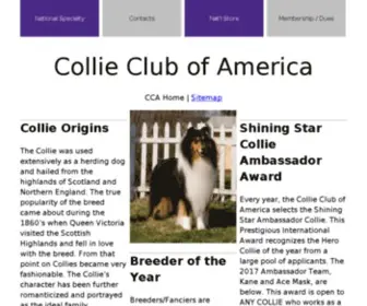 Collieclubofamerica.org(Collie Club of America) Screenshot