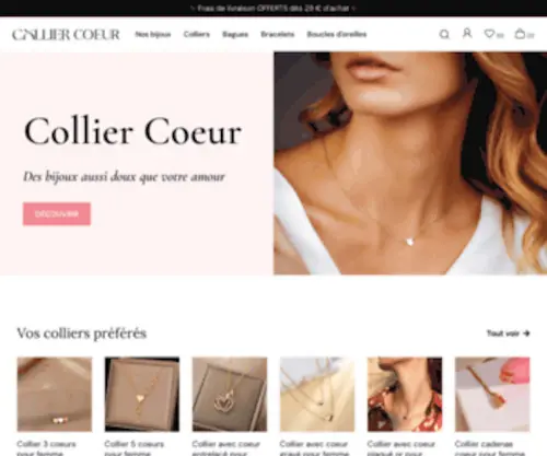 Collier-Coeur.com(Collier Coeur) Screenshot