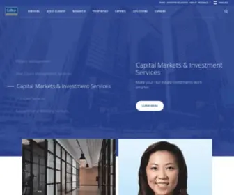 Colliers.co.th(Commercial Real Estate and Property Services in Bangkok) Screenshot